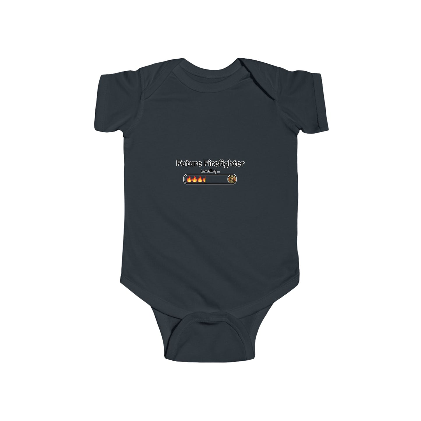 Future Firefighter Loading... Baby Onesie – Cute Infant Bodysuit, Firefighter Family Outfit, Baby Gift for Firefighter Parents
