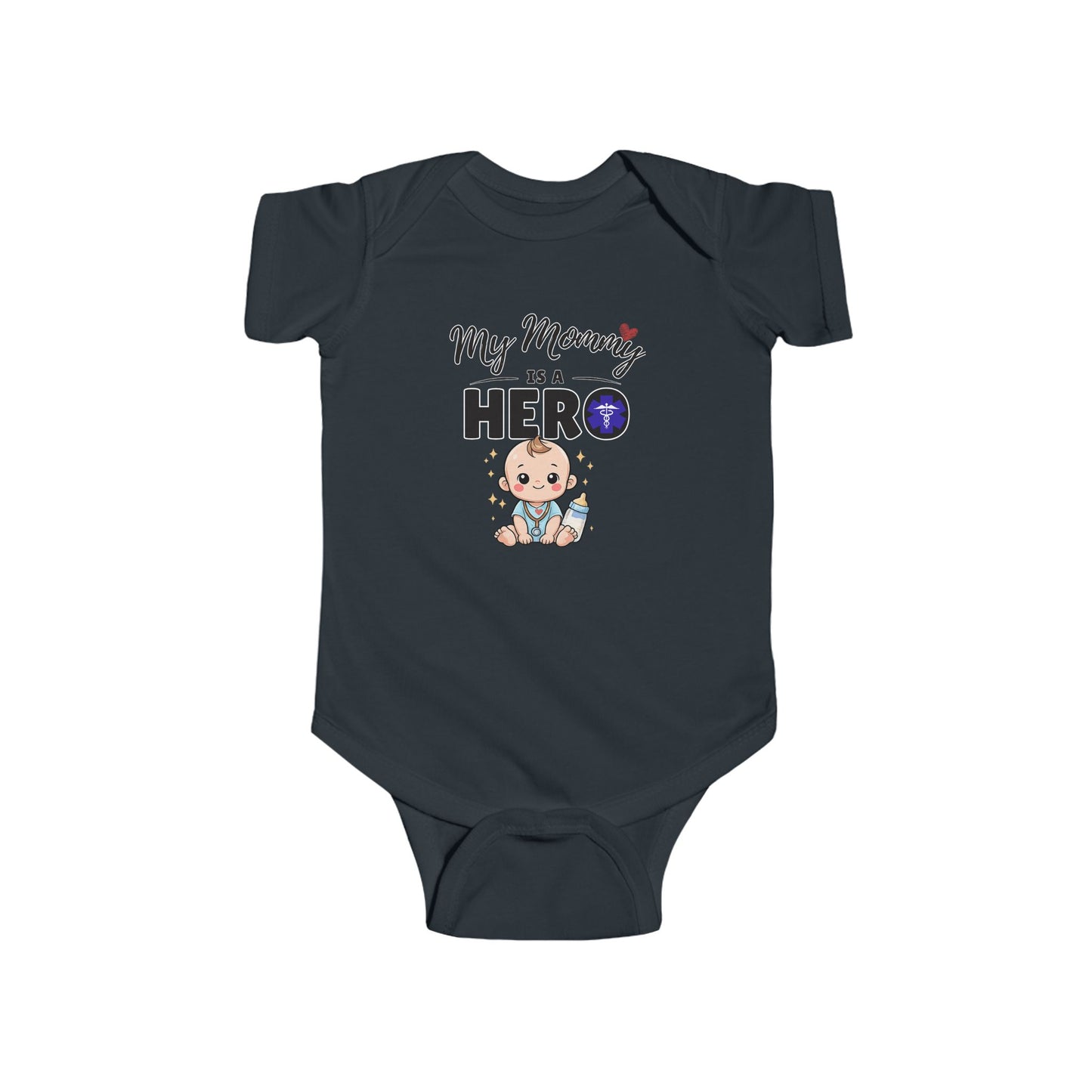 My Mommy is a Hero Baby Onesie – Nurse Mom Bodysuit, Cute Infant Outfit, Healthcare Mom Gift