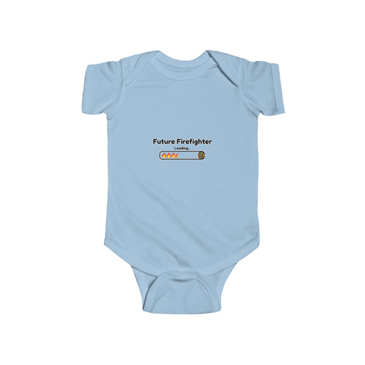 Future Firefighter Loading... Baby Onesie – Cute Infant Bodysuit, Firefighter Family Outfit, Baby Gift for Firefighter Parents