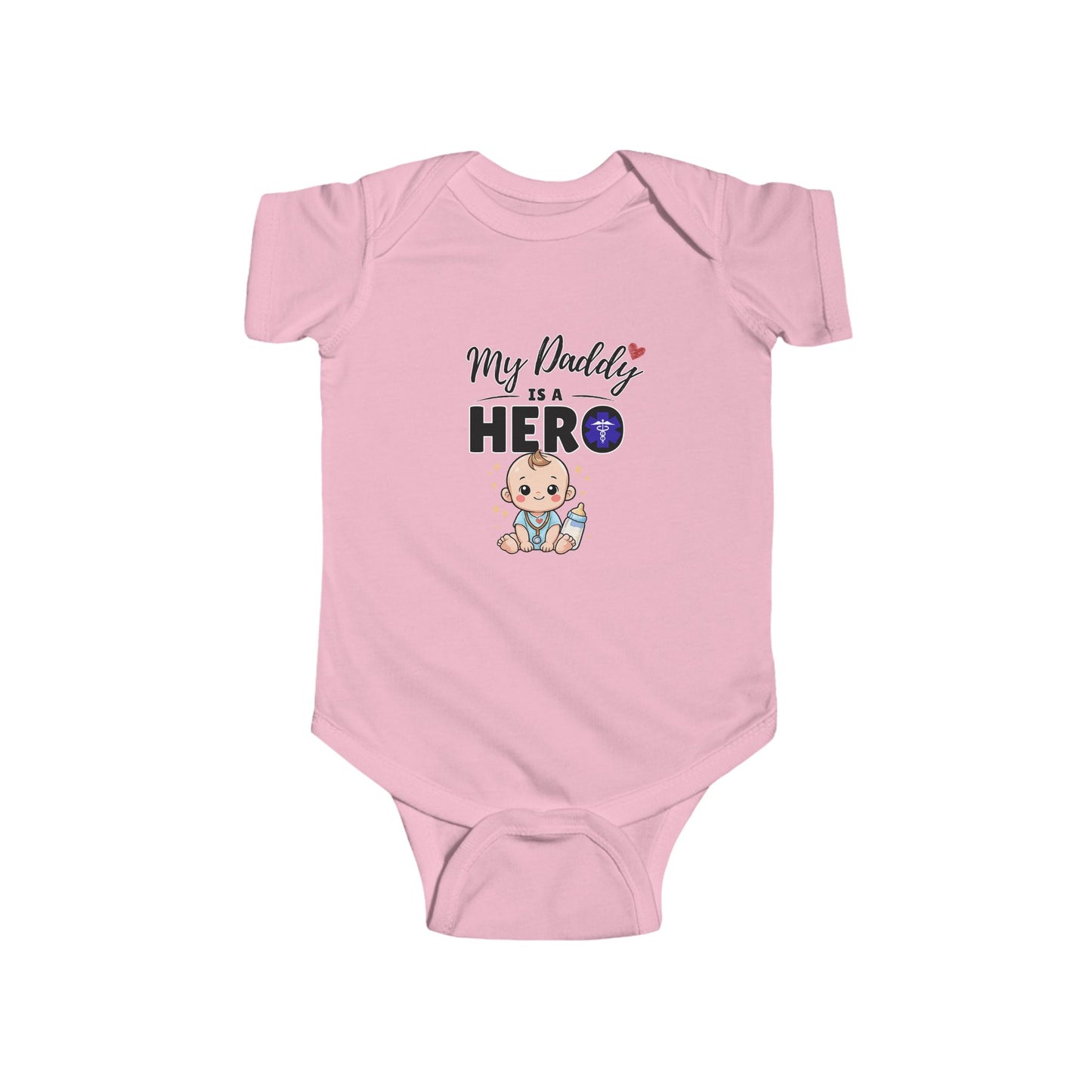 My Daddy is a Hero Baby Onesie – Proud Dad Bodysuit, Cute Infant Outfit, Hero Dad Gift