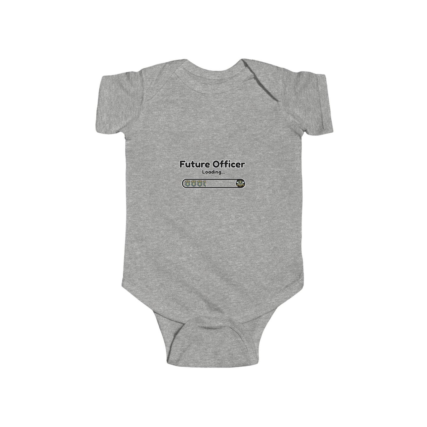 Future Officer Loading Baby Onesie – Cute Police Baby Bodysuit, Law Enforcement Family Outfit, Newborn Gift for Police Parents