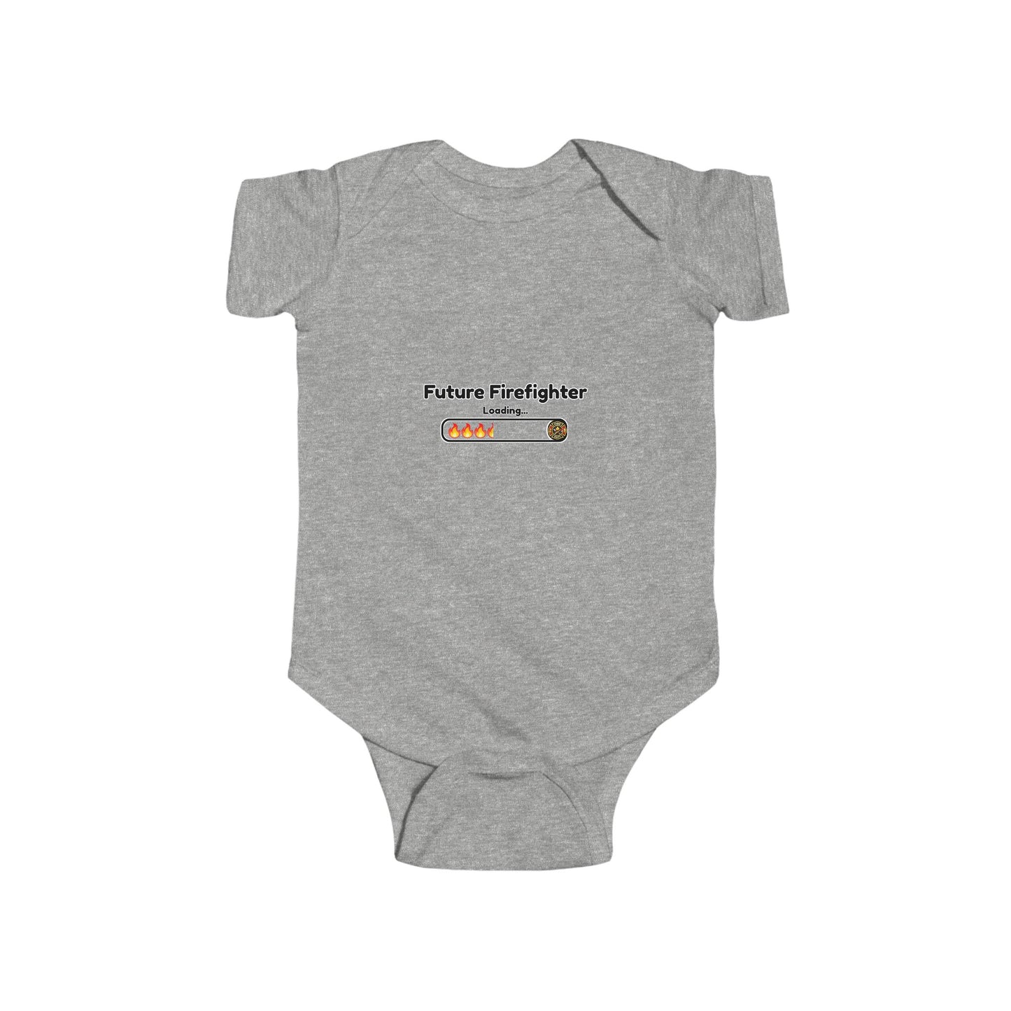 Future Firefighter Loading... Baby Onesie – Cute Infant Bodysuit, Firefighter Family Outfit, Baby Gift for Firefighter Parents