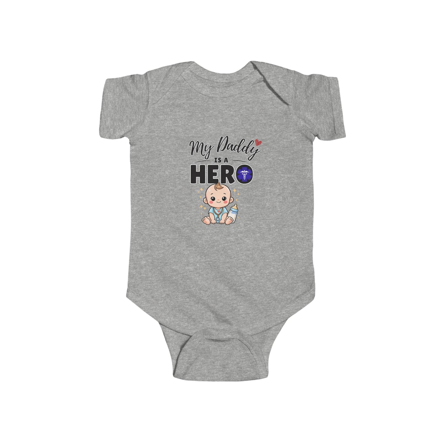My Daddy is a Hero Baby Onesie – Proud Dad Bodysuit, Cute Infant Outfit, Hero Dad Gift