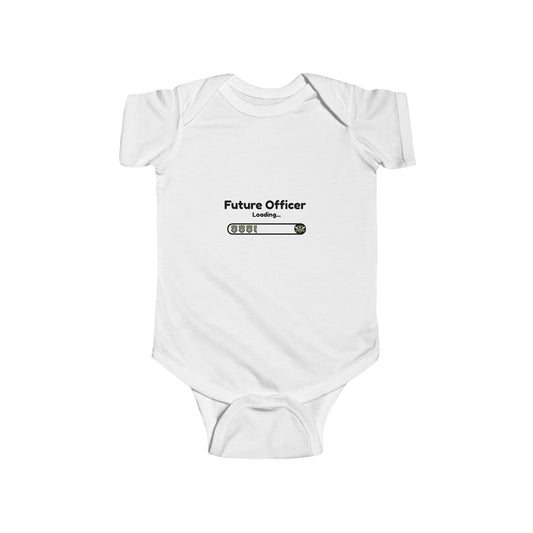 Future Officer Loading Baby Onesie – Cute Police Baby Bodysuit, Law Enforcement Family Outfit, Newborn Gift for Police Parents