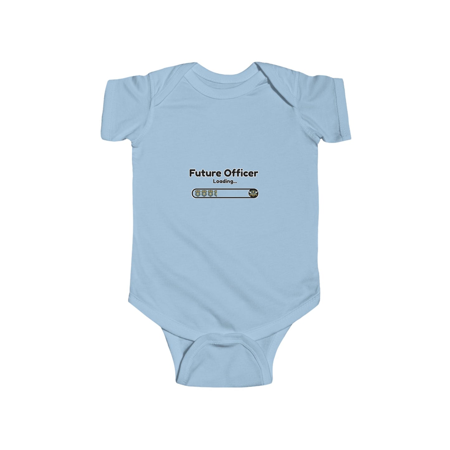 Future Officer Loading Baby Onesie – Cute Police Baby Bodysuit, Law Enforcement Family Outfit, Newborn Gift for Police Parents