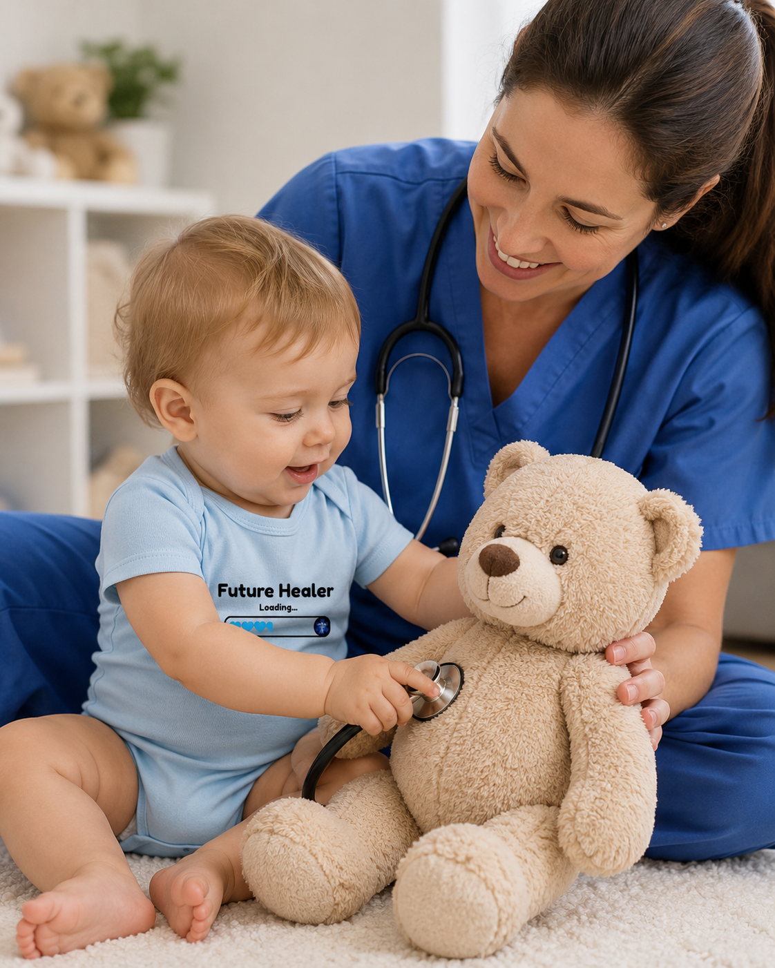 Future Healer Loading... Baby Onesie – Cute Infant Bodysuit, Healthcare Family Outfit, Medical Baby Gift