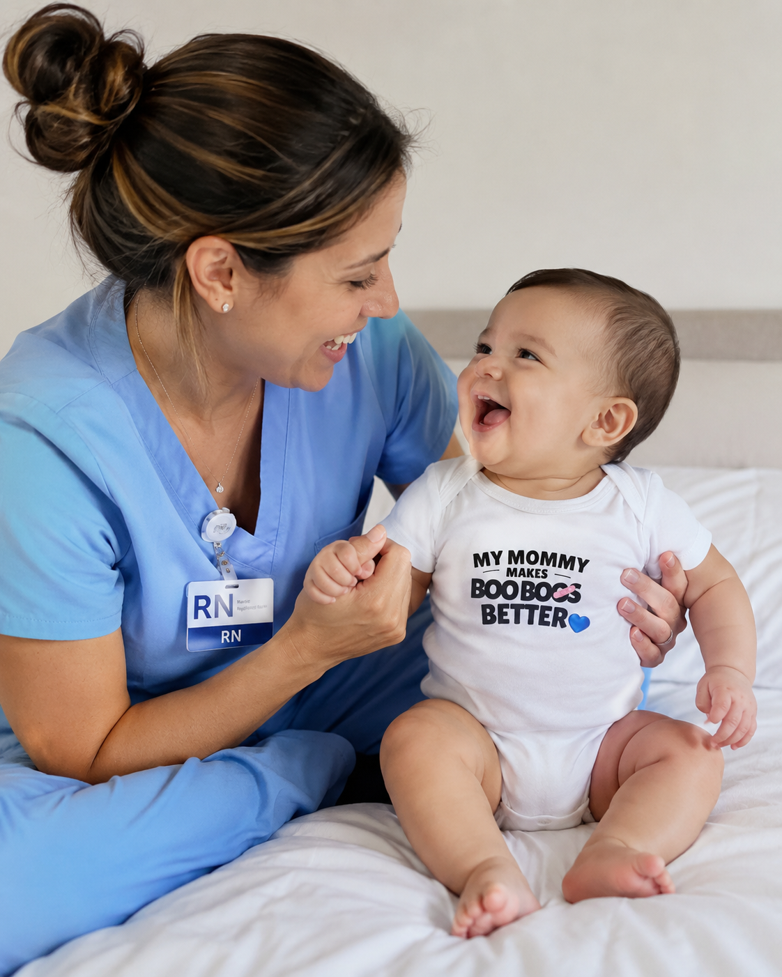 My Mommy Makes Boo Boos Better Baby Onesie – Healthcare Mom Bodysuit, Cute Infant Outfit, Nurse & Medical Mom Gift